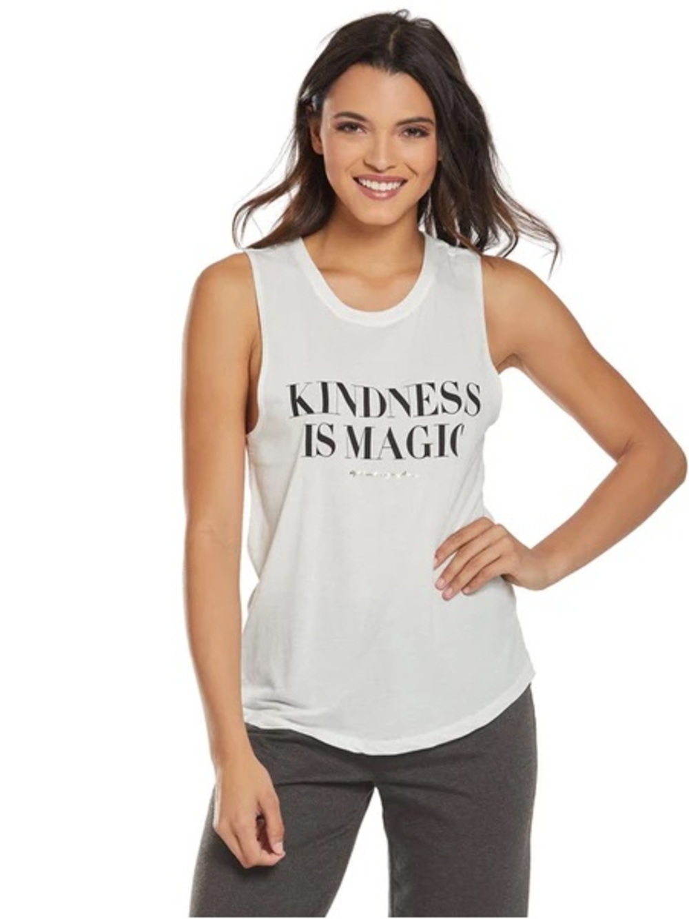 Spiritual Gangster Light Pink "Kindness Is Magic" Graphic Tank